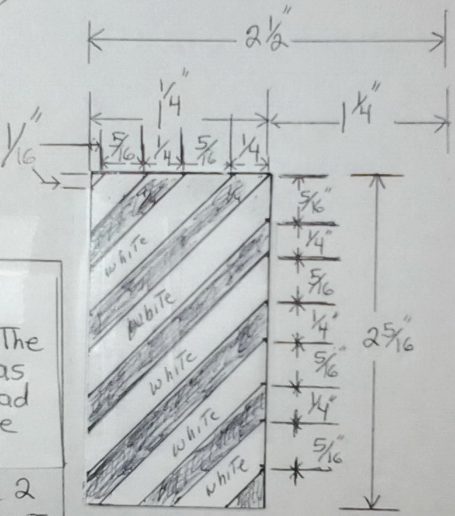 Hood end stripes. Half a hood measurements can be made into a full set of hood end stripes into a complete